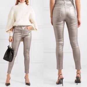 NWT Rag & Bone | High Rise Skinny Metallic Jeans